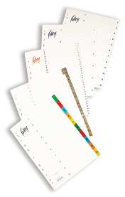 Vahelehed A4 plastikust 5-osaline numbreldud